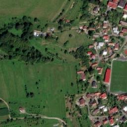 Satellite imagery of [Lidečko] church t., CZ