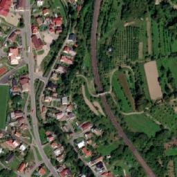 Satellite imagery of [Lidečko] church t., CZ