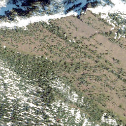 Satellite imagery of La Coulotte Peak, CA