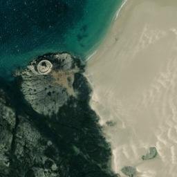 Satellite imagery of Sharp Rock, JE