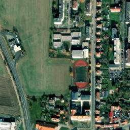 Satellite imagery of [Protivín] sanctus church t., CZ