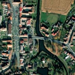 Satellite imagery of [Protivín] sanctus church t., CZ