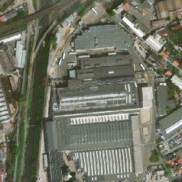 Satellite imagery of [Brno-Zábrdovice] heating plant chimney, CZ