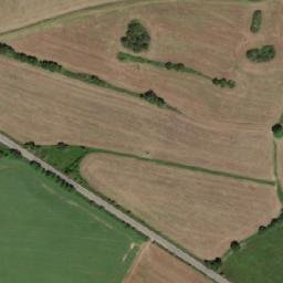 Satellite imagery of [Skočice] church t., CZ