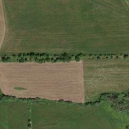 Satellite imagery of [Skočice] church t., CZ