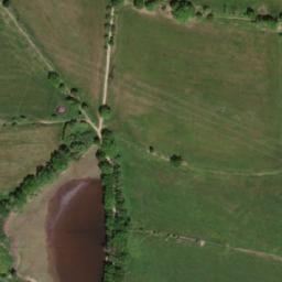 Satellite imagery of [Skočice] church t., CZ