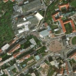 Satellite imagery of Teplárny [Brno-Staré Brno] heat plant chimney, CZ