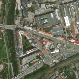 Satellite imagery of [Brno-Zábrdovice] heating plant chimney, CZ