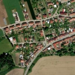 Satellite imagery of [Tvarožná] church t., CZ