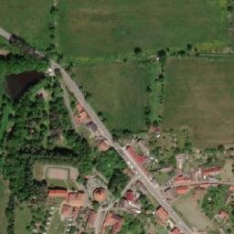 Satellite imagery of [Skočice] church t., CZ