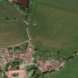 Satellite imagery of [Skočice] church t., CZ