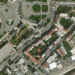 Satellite imagery of Teplárny [Brno-Staré Brno] heat plant chimney, CZ