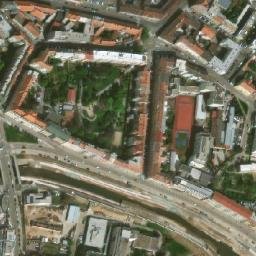 Satellite imagery of Teplárny [Brno-Staré Brno] heat plant chimney, CZ