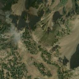 Satellite imagery of Silverdaisy Mountain, CA