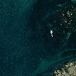 Satellite imagery of Corbière Point, JE
