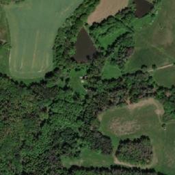 Satellite imagery of [Skočice] church t., CZ