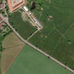 Satellite imagery of [Skočice] church t., CZ