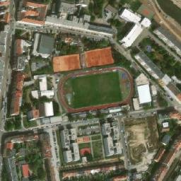 Satellite imagery of Teplárny [Brno-Staré Brno] heat plant chimney, CZ