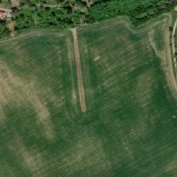 Satellite imagery of [Chvalkovice] church t., CZ