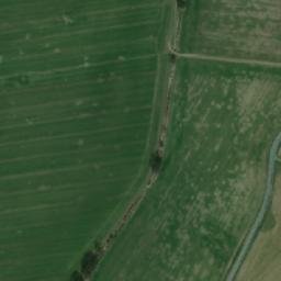 Satellite imagery of [Roštín] cemetery church t., CZ