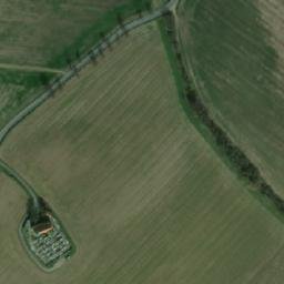 Satellite imagery of [Roštín] cemetery church t., CZ