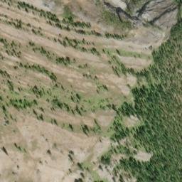 Satellite imagery of Trachyte Ridge, CA