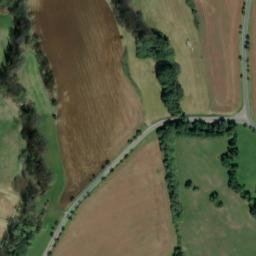 Satellite imagery of [Strašín u Sušice] church t., CZ