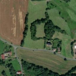 Satellite imagery of [Strašín u Sušice] church t., CZ