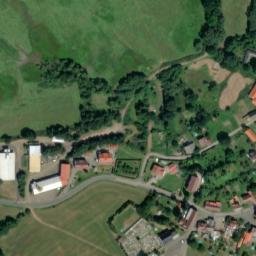 Satellite imagery of [Strašín u Sušice] church t., CZ