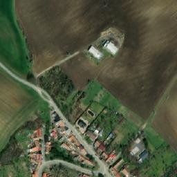 Satellite imagery of [Letonice] church t., CZ