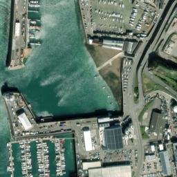 Satellite imagery of Crabière Rock, JE