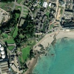 Satellite imagery of Crabière Rock, JE