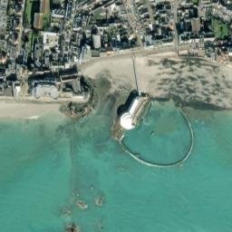 Satellite imagery of Crabière Rock, JE
