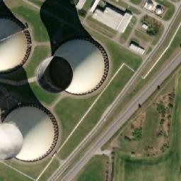 Satellite imagery of [Temelín] nuclear power plant cooling t. SW, CZ