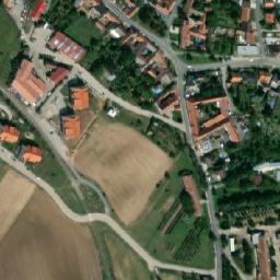 Satellite imagery of [Holubice] church t., CZ