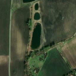 Satellite imagery of Lutršték [Němčany] church t., CZ