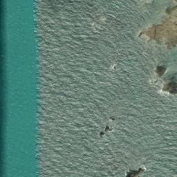 Satellite imagery of Roussé Rock, JE