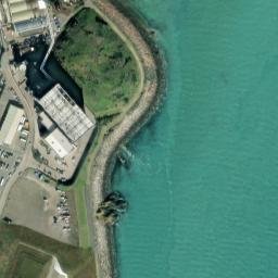 Satellite imagery of Crabière Rock, JE