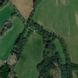 Satellite imagery of [Strašín u Sušice] church t., CZ