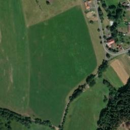 Satellite imagery of [Strašín u Sušice] church t., CZ