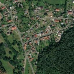 Satellite imagery of [Strašín u Sušice] church t., CZ