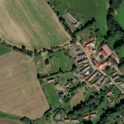 Satellite imagery of [Čestice] church t., CZ