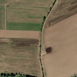 Satellite imagery of [Čestice] church t., CZ