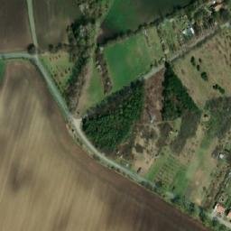Satellite imagery of Lutršték [Němčany] church t., CZ