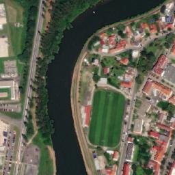 Satellite imagery of [Napajedla] town hall t., CZ