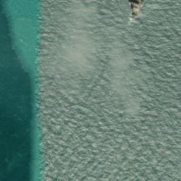 Satellite imagery of Roussé Rock, JE