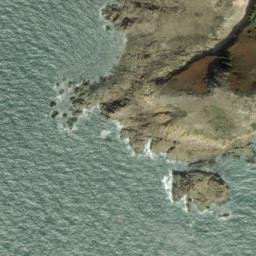 Satellite imagery of Roussé Rock, JE