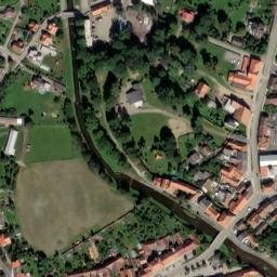 Satellite imagery of [Volyně] church t., CZ