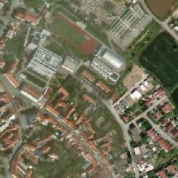 Satellite imagery of [Šlapanice u Brna] church t., CZ