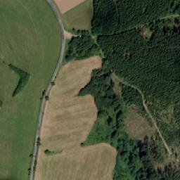 Satellite imagery of [Lačnov] church t., CZ